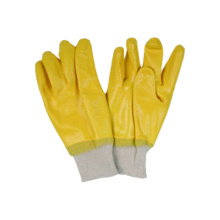 Interlock Liner Glove with Nitrile Fully Dipped, Knit Wrist